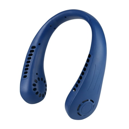 

KKCXFJX Hot Gifts Portable USB Rechargeable Neckband Lazy Neck Hanging Style Dual Fan