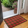 thumbnail image 2 of Red Green Checkerboard Checkered Pattern Door Rugs,Washable Non Slip Door Mats Indoor,Decorative Door Mats,Entry Mat Indoor for Entrance,Bedroom,Kitchen,Bathroom,30"x17", 2 of 6