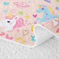 thumbnail image 5 of Castle Fairy Unicorn Letter T Quilt King,Cartoon Magical Horse King Coverlet Set, 5 of 7