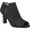 Black PU, variant on Life Stride Women's Coana Open Toe Bootie Brown Size 9
