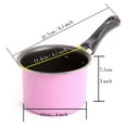 thumbnail image 2 of Pink Non-Stick Mini Size 11cm Milk Heating Pot, Butter Melter, Saucepans, 2 of 5