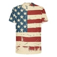 thumbnail image 4 of IROINNID Big and Tall Men T Shirts,Indenpence Day Lightweight Thin Basic Round Neck Printed Comfortable Blouses for Men, 4 of 5