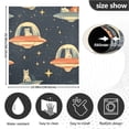 thumbnail image 6 of Dailycode Dishwasher Magnet Cover Magnetic Fridge Door Cover Home Kitchen Decor, Cat in Ufo, 23"x 26", 6 of 6