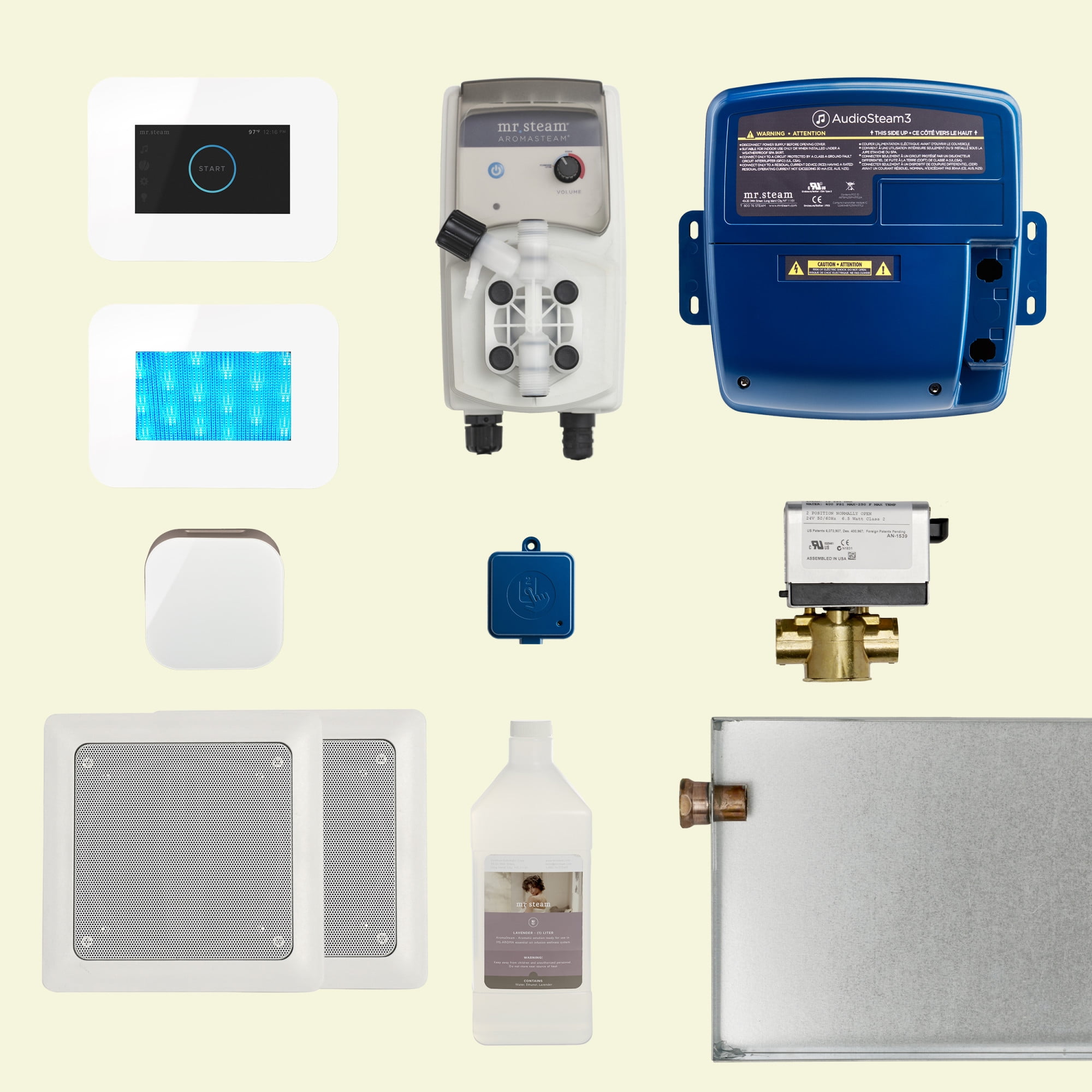 Mr Steam Idream Steam Shower Package White