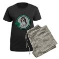 thumbnail image 5 of CafePress - Irish Beagle Women's Dark Pajamas - Women's Short Sleeve Print T-Shirt and Pants Dark Cotton Pajama Set, 5 of 7