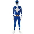 thumbnail image 3 of Morphsuits Adult Blue Power Ranger Morphsuit Mens Superhero Fancy Dress Costume Halloween Blue XXL, 3 of 9