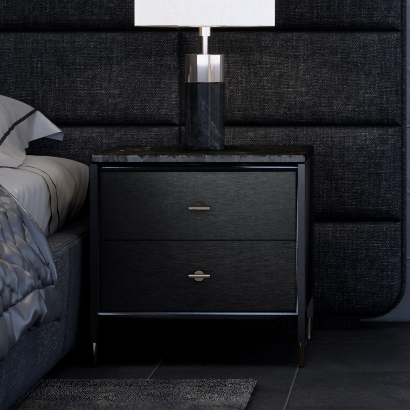 VEELIKE Black Brushed Stainless Steel Contact Paper for Kitchen Removable Black Peel and Stick Wallpaper for Countertops Waterproof Contact Paper for Bedroom Cabinets 15.7''x354''