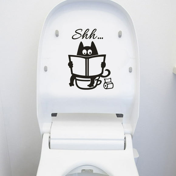 Dvkptbk Wall Stickers Cute Shh Toilet Removable Art Vinyl Mural Home Room Decor Wall Stickers Home Decor