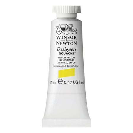 UPC: 0000050947621 | Winsor & Newton Designers Gouache Color  14ml  Lemon Yellow