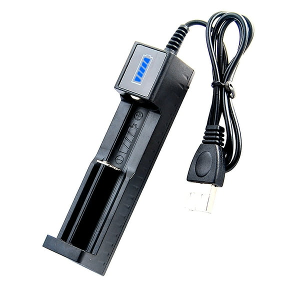 Universal 18650 Lithium Ion Battery Charger with USB Port for Multiple Rechargeable Cell Types Fast Charging Technology