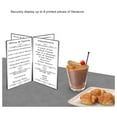 thumbnail image 4 of 4 Pack 8 Sided Sign Holder 4" x 6" for Displaying Menus Promotional Discounts and Daily Specials in Cafes and Restaurants Clear Acrylic, 4 of 6