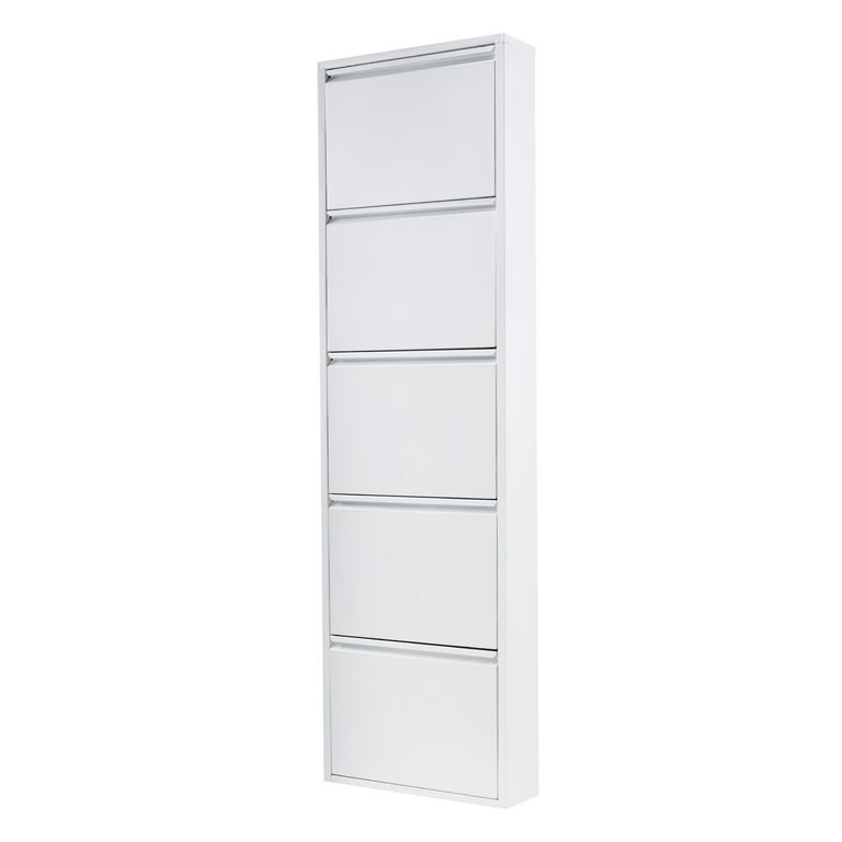Five-layer assembled device storage shoe rack home assembled shoe rack shoe  cabinet storage rack white