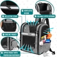 thumbnail image 3 of Dog Backpack Carrier for Small Large Cat, Pet, Puppies, Ventilated Pet Hiking Backpack Travel Bag,, 3 of 6