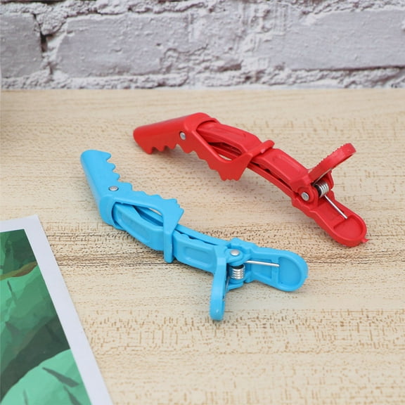 GAXIRE 10 Pcs Resin Alligator Hair Clips for Hairdressing Makeup Sectioning Styling Accessories