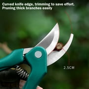 Bypass Pruning Shears Rust-Resistant Stainless Steel Shears Garden Pruners for Deadheading, Harvesting, Non-Slip Grips
