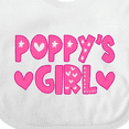 thumbnail image 4 of Inktastic Poppy's Girl Pink with Hearts Girls Baby Bib, 4 of 4