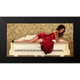 thumbnail image 2 of Silver, John 18x11 Black Modern Framed Museum Art Print Titled - Woman in red, 2 of 5