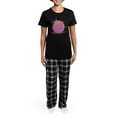 thumbnail image 4 of CafePress - Ukraine Kiev Flag Coat Of Arms Home East G Pajamas - Women's Short Sleeve Print T-Shirt and Pants Dark Cotton Pajama Set, 4 of 7