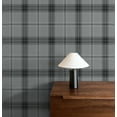 thumbnail image 5 of NextWall Greyscale Manorvale Plaid Peel and Stick Wallpaper - 20.9 in. W. x 18 ft. L. Roll, 5 of 7