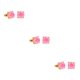 thumbnail image 3 of Guardurnaity Glitter Stud Hanging Shinny Square Alloy Party Pendientes diario Varios Simple Earring Party Company Use Pink Type1 NO1, 3 of 6