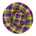 thumbnail image 3 of Kdxio Reflective Bucket Hat - Mardi Gras Plaid Print Bucket Hat for Men,Women, 3 of 9