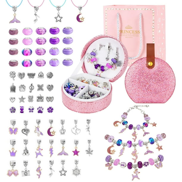 Kit de fabricación de pulseras Emibele, 66 piezas, para niñas de 5 a 12 años