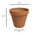 thumbnail image 6 of Artevasi 12 Inch Round Terracotta Clay Pot with Drainage Hole To Prevent Over Watering, 6 of 6