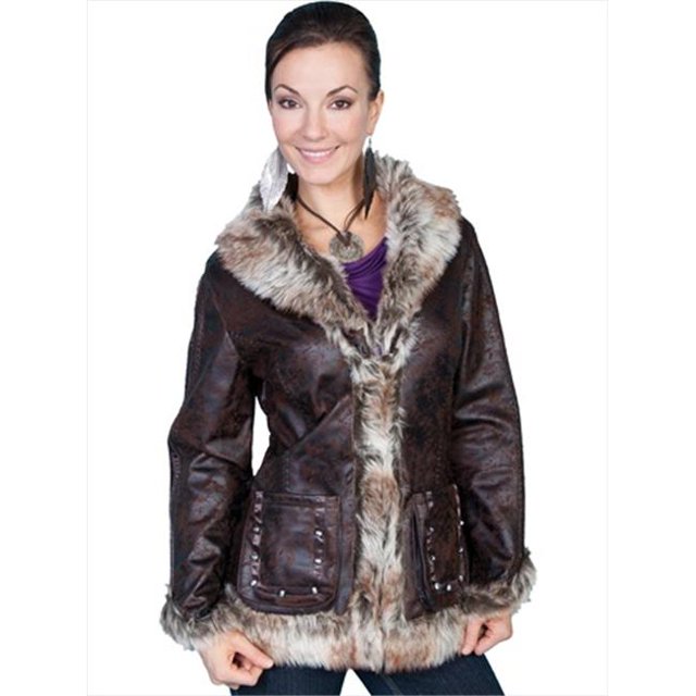 Scully 8013-DBN-XL Honey Creek Veste pour Femmes, Brun Foncé - Extra Large
