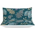 thumbnail image 3 of HAHDAXIA Plant Tree Pattern Bedding Solid Comforter Set for All Seasons,3 Pieces(1 Comforter+2 Pillowcases),Soft Microfiber Bedding Set Queen(90"x90"), 3 of 7