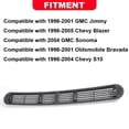thumbnail image 2 of G-Plus Panel De Rejilla Gris, Cubierta De Ventilación De Descongelación De Grafito, Compatible Con Camioneta Chevy Blazer S10/Gmc Jimmy Oldsmobile 1998-2004 Suv, 2 of 5