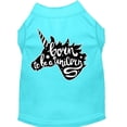thumbnail image 1 of Born To Be A Unicorn Screen Print Dog Shirt Aqua Med (12), 1 of 2