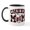 White/Black Inside, variant on CafePress - Snoopy Cheer Mom Mug - 11 oz Ceramic Mug - Novelty Coffee Tea Cup