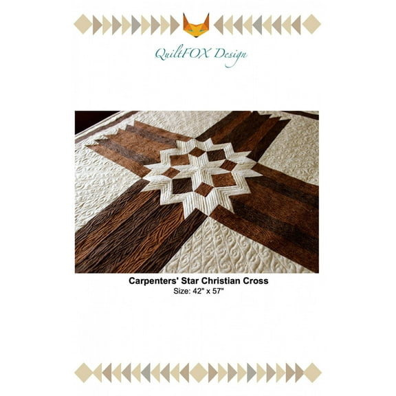 Carpenters Star Cross Wall Hanging Pattern by QuiltFox