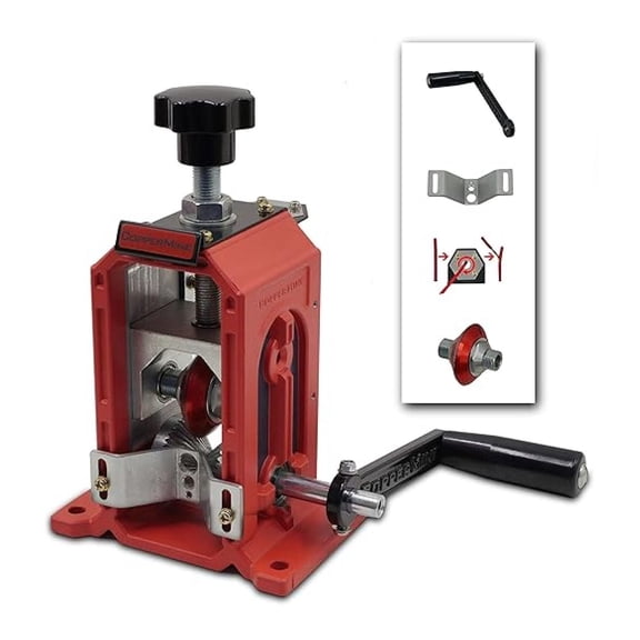 Copper Wire Stripper Hand Crank Copper Wire Stripping Machine and Cable Wire Stripper for Wires 18 AWG to 1250 kcm