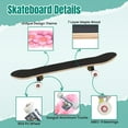 thumbnail image 4 of 31'' Complete Skateboard 7 Layer Canadian Maple Double Kick Deck Skateboards Decorative floral cherry flowers watercolor Skate Board for Beginner Adult Gifts, 4 of 5