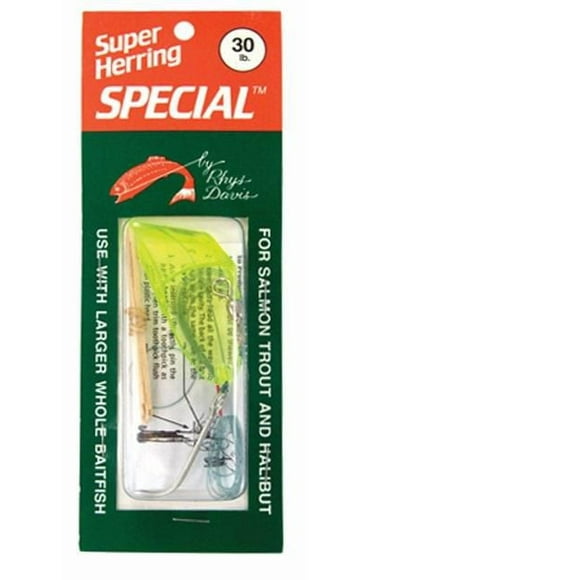 Rhys Davis RD-SHGR-R Super Herring Green, Rigged, 40lb test, Super Herring Green, Rigged