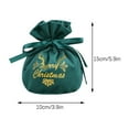 thumbnail image 3 of Pompotops Christmas Gift Bags, Christmas Decoration Apple Gift Bag, Christmas Flocked Bag Bundle Pocket Christmas Candy Box, Christmas Cloth Bag, 3 of 5