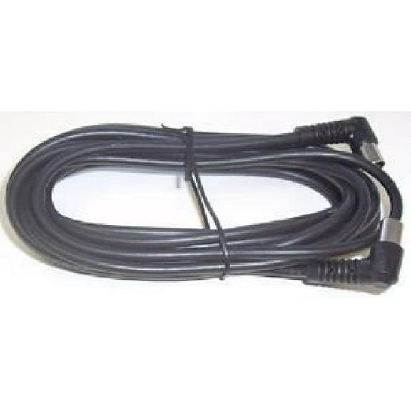 PRO SIGNAL TV Aerial Lead, 90 Degree Coax Plug to 90 Degree Coax Plug, 4m Black