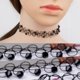 thumbnail image 1 of Vintage stretch choker necklace lady girl tattoo choker necklace punk retro gothic elastic necklaces for women, 1 of 3