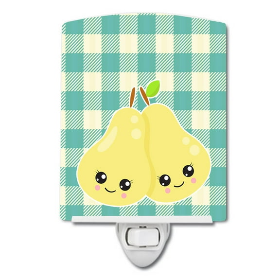 Caroline's Treasures BB9138CNL Pears Ceramic Night Light, 6x4x3", multicolor