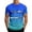 Blue, variant on Mens Trendy Crewneck T Shirt Gradient Rome Graphic Short Sleeve Casual Streetwear Summer Lightweight Tee