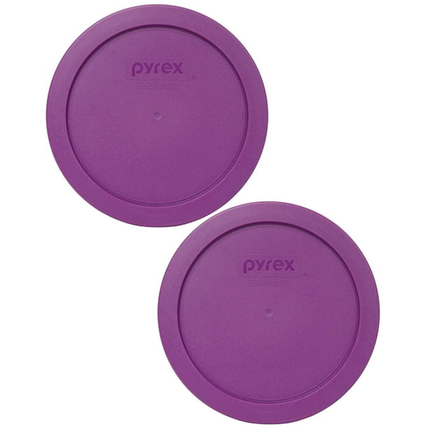 Tapa de almacenamiento de alimentos Pyrex 7201-PC, 4 tazas, color morado cardo, x2