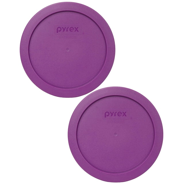 Tapa de almacenamiento de alimentos Pyrex 7201-PC, 4 tazas, color morado cardo, x2