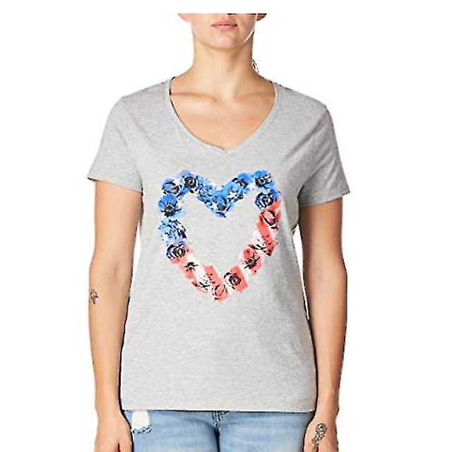 Femmes T-shirt Mode Manches Courtes Graphique V-Cou Tee (Multiples Graphiques Disponibles)