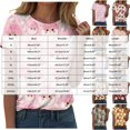 thumbnail image 3 of TOWED22 Christmas Shirts Women Merry Christmas Printed T-Shirts Short Sleeve Holiday Tee Xmas Gift Tops,XXL, 3 of 9
