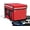 Red, variant on Large Insulated Food Delivery Bag with Fixed Base and Internal Frame, L-17.7"x11.4"x13", Commercial Pizza Delivery Bag w/Divider, Waterproof & Foldable Catering Bag Food Deliveries, Red