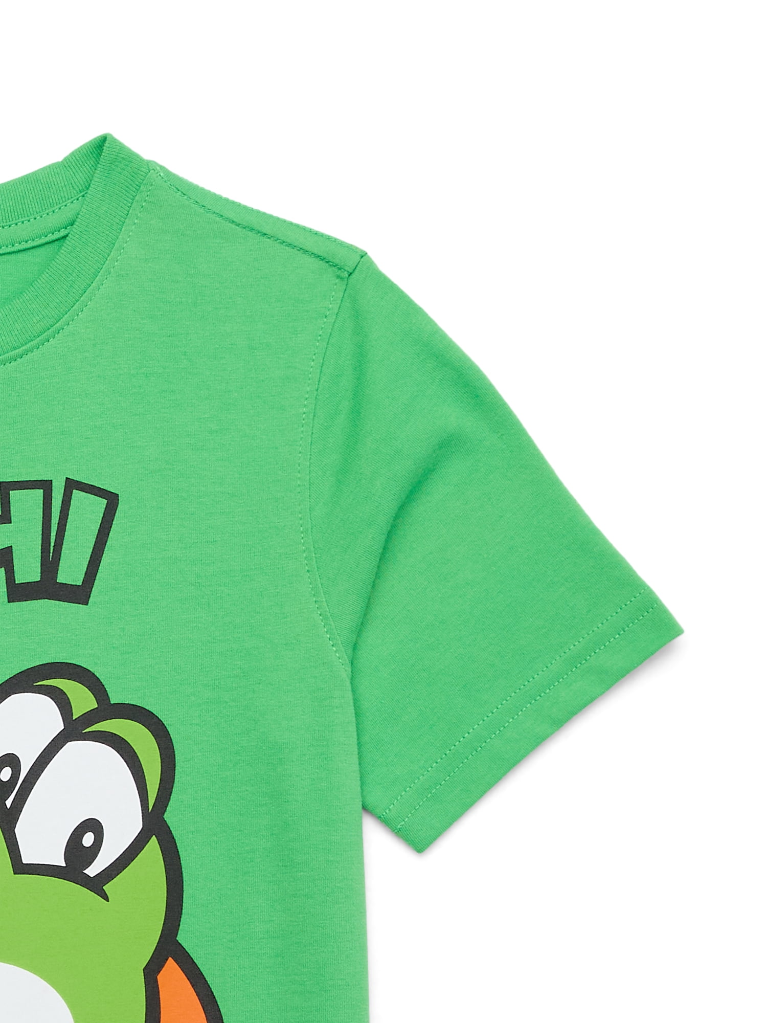 St. Patricks Super Mario Yoshi Little Boys and Big Boys Graphic Tee with Short Sleeves, Sizes 4-18