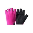 thumbnail image 2 of Guantes de fitness de media punta transpirables con palma antideslizante, muñeca ajustable, contactos reforzados para ciclismo y entrenamiento en gimnasio, unisex, negro, gris, rosa., 2 of 6