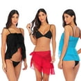 thumbnail image 3 of Women Bathing Skirt Bikini Beachwear Chiffon Wrap Cover Up Summer Beach Dress, 3 of 7