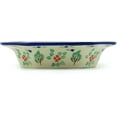 thumbnail image 3 of Polish Pottery Octagonal Bowl 8-inch Polmedia Falling Leaves Theme Hand Painted in Boleslawiec, Poland + Certificate of Authenticity, 3 of 6